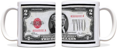 60% OFF on ShopMantra Dollar Currency Black Ceramic Mug 300 ml