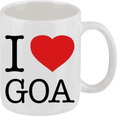 28% OFF on Ellicon D17 I Love Goa Ceramic Mug 325 ml 28% OFF on Ellicon D17 I Love Goa Ceramic Mug 325 ml