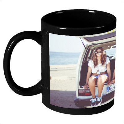 72% OFF on AMY Vintage Two Girls In The Car Ceramic Mug 325 ml