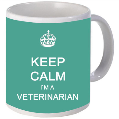 Snoogg Keep calm im a vegeterian Porcelain Bone China Coffee Ceramic Mug