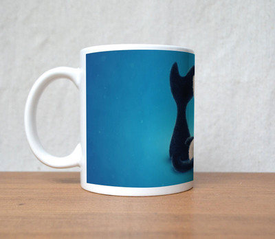 60% OFF on StyBuzz cute kitties in love blue valentine Porcelain Mug 300 ml 60% OFF on StyBuzz cute kitties in love blue valentine Porcelain Mug 300 ml