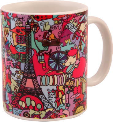 40% OFF on The Purple Sack Paris Ceramic Mug