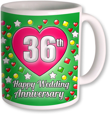 Photogiftsindia Gifts For 36th Wedding Anniversary Coffee Ceramic Mug 350 ml Photogiftsindia Gifts For 36th Wedding Anniversary Coffee Ceramic Mug 350 ml