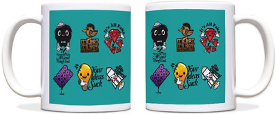 60% OFF on ShopMantra Short Cool Quotes Black Ceramic Mug 300 ml