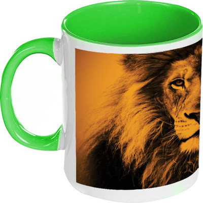 41% OFF on AMY Big Lion Inside Green Coffee Ceramic Mug 325 ml 41% OFF on AMY Big Lion Inside Green Coffee Ceramic Mug 325 ml