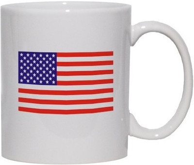 40% OFF on Teeskart American Flag Porcelain Mug 300 ml 40% OFF on Teeskart American Flag Porcelain Mug 300 ml