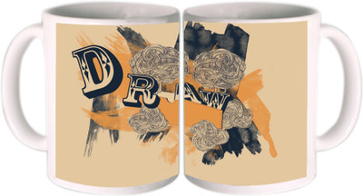 62% OFF on Shopkeeda Draw Ceramic Mug 350 ml