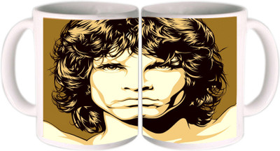 25% OFF on Shopkeeda Jimmorrison Brown Art Ceramic Mug 350 ml