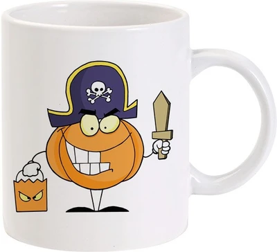 50% OFF on Lolprint Pumpkin Pirate Ceramic Mug 325 ml