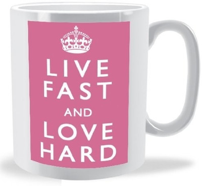 40% OFF on Teeskart Live Fast And Love Hard Porcelain Mug 300 ml 40% OFF on Teeskart Live Fast And Love Hard Porcelain Mug 300 ml