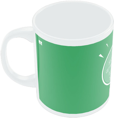 29% OFF on PosterGuy Secret of getting Ahead Motivational Quote Ceramic Mug 280 ml