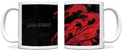 60% OFF on ShopMantra Game of Thrones Red Dragon Black Ceramic Mug 300 ml