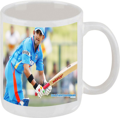 28% OFF on Ellicon E142 Gautam Gambhir Ceramic Mug 325 ml