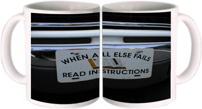 Shopkeeda When All Else Fails Ceramic Mug 350 ml Shopkeeda When All Else Fails Ceramic Mug 350 ml