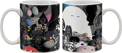 15% OFF on Artifa Abstract Art Design Porcelain, Ceramic Mug 350 ml
