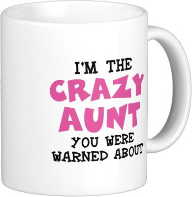 60% OFF on Exoctic Silver Crazy Aunt A001 Ceramic Mug 350 ml 60% OFF on Exoctic Silver Crazy Aunt A001 Ceramic Mug 350 ml