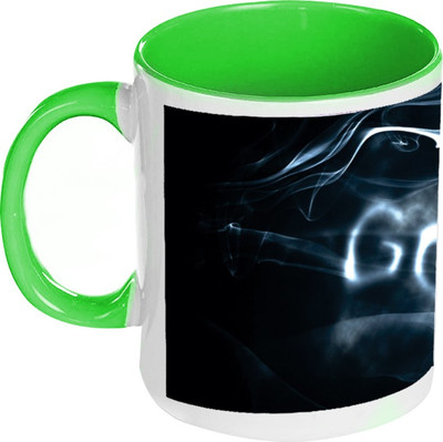 58% OFF on AMY God Trust Believer Inside Green Coffee Ceramic Mug 325 ml