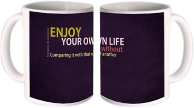 25% OFF on Shopkeeda Enjoy Your Own Life Ceramic Mug 350 ml 25% OFF on Shopkeeda Enjoy Your Own Life Ceramic Mug 350 ml