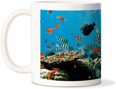 75% OFF on AMY Colorful Aquariumcoffee Ceramic Mug