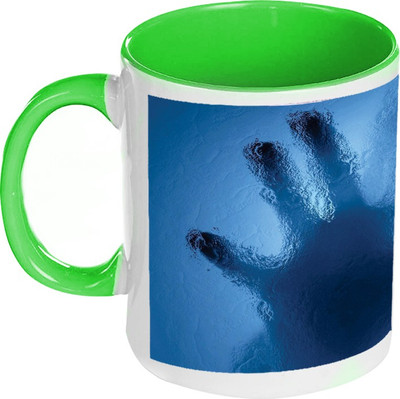41% OFF on AMY Mirror Hand Inside Green Coffee Ceramic Mug