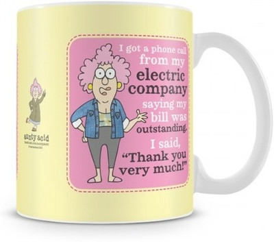 35% OFF on Aunty Acid Electric Company Ceramic Mug 325 ml