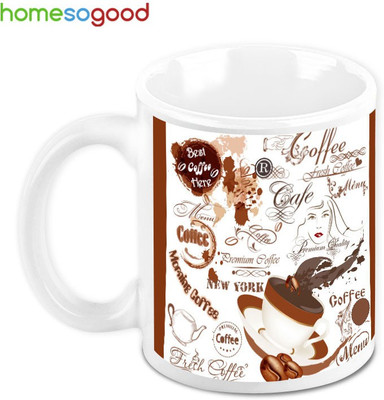 41% OFF on Homesogood Beautiful Morning Coffee Ceramic Mug 280 ml