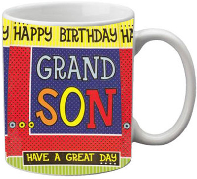 63% OFF on Holicshop Happy Birthday Grand Son Ceramic Mug