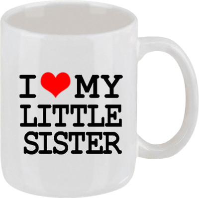 16% OFF on Ellicon 1i Love My Little Sister Ceramic Mug