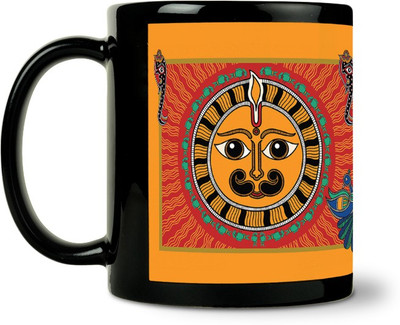 54% OFF on ShopMantra Indian Tradional Vector Artwork Ceramic Mug 300 ml