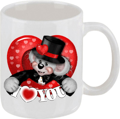 16% OFF on Ellicon I Love You Teddy Heart Ceramic Mug 16% OFF on Ellicon I Love You Teddy Heart Ceramic Mug