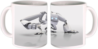 25% OFF on Shopkeeda Robo Ceramic Mug 350 ml