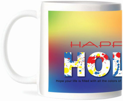50% OFF on Refeel Gifts Happy Colourful Holi Ceramic Mug 325 ml 50% OFF on Refeel Gifts Happy Colourful Holi Ceramic Mug 325 ml
