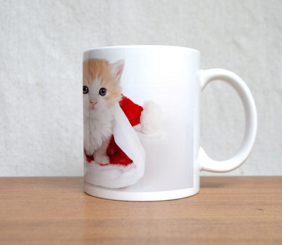 50% OFF on StyBuzz Kitten In Santa Hat Christmas Ceramic Mug 300 ml 50% OFF on StyBuzz Kitten In Santa Hat Christmas Ceramic Mug 300 ml
