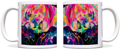 60% OFF on ShopMantra Women Painting Black Ceramic Mug 300 ml