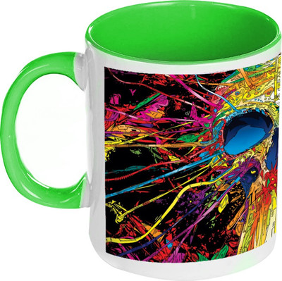 58% OFF on AMY Colorful Skull Abstract Design Inside Green Coffee Ceramic Mug 325 ml 58% OFF on AMY Colorful Skull Abstract Design Inside Green Coffee Ceramic Mug 325 ml