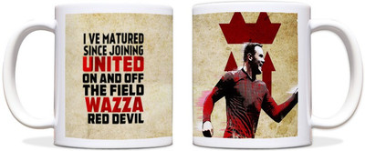 60% OFF on ShopMantra Wayne Rooney Quote Black Ceramic Mug 300 ml