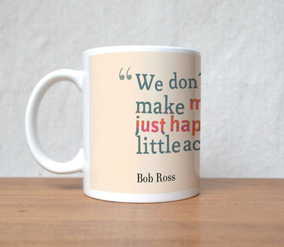 50% OFF on StyBuzz We Don���T Mistakes Just Happiness Porcelain Mug 300 ml
