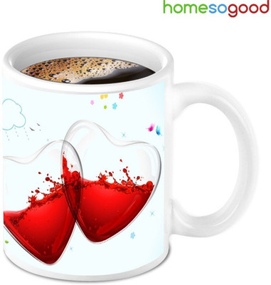 41% OFF on Home So Good Two Half Filled With Not Feeling Good Ceramic Mug 280 ml