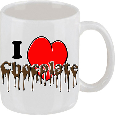16% OFF on Ellicon 59 I Love Chocolate Ceramic Mug