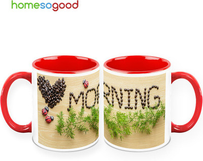 37% OFF on HomeSoGood Coffee On A Wooden Plank Pack Of 2 Ceramic Mug 325 ml, Pack of 2 37% OFF on HomeSoGood Coffee On A Wooden Plank Pack Of 2 Ceramic Mug 325 ml, Pack of 2