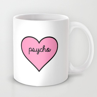 58% OFF on Astrode Psycho Pink Heart Ceramic Mug 325 ml