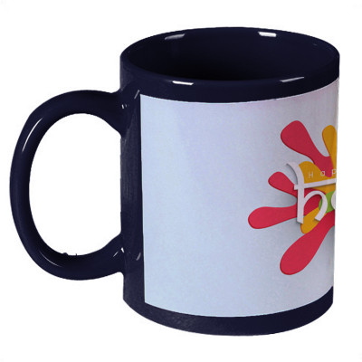 56% OFF on AMY Simple 3D Happy Holi Message Ceramic Mug 325 ml