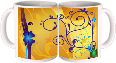 25% OFF on Shopkeeda Cool Leaf's Art Ceramic Mug 350 ml