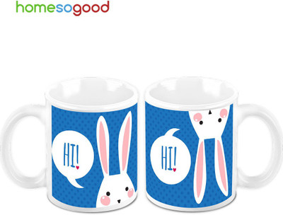 45% OFF on Homesogood Hi! You There Pack Of 2 Ceramic Mug 325 ml, Pack of 2 45% OFF on Homesogood Hi! You There Pack Of 2 Ceramic Mug 325 ml, Pack of 2