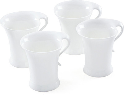 Pebbleyard Nouv Porcelain Mug Pack of 4 Pebbleyard Nouv Porcelain Mug Pack of 4
