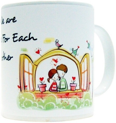 10% OFF on Everyday Gifts V Love Gift For Made For Each Other Ceramic Mug 400 ml