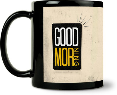 40% OFF on ShopMantra Good Morning Yellow Typography Ceramic Mug 300 ml 40% OFF on ShopMantra Good Morning Yellow Typography Ceramic Mug 300 ml