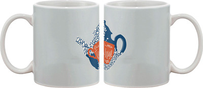 15% OFF on Artifa The Little Tea House Porcelain, Ceramic Mug 350 ml