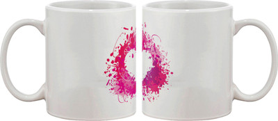 15% OFF on Artifa Splash Pink Heart Porcelain, Ceramic Mug 350 ml 15% OFF on Artifa Splash Pink Heart Porcelain, Ceramic Mug 350 ml