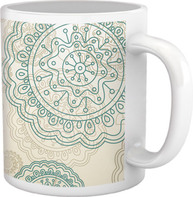 50% OFF on Tiedribbons Kinda Sexy_Modern Geometric_Steamy Vintage Light Pattern Ceramic Mug 325 ml